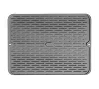 ZFIHAV Tapis d'égouttage en Silicone, Facile à Nettoyer, Vaisselle de Cuisine, Tapis de séchage, égouttoir résistant à la Chaleur, Tapis de séchage de la Vaisselle(30x44cm)