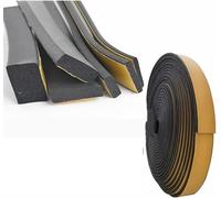 ZFISH 10M-2M EVA Caoutchouc Éponge Porte Fenêtre Joint Bande Insonorisé Anti-collision Auto-Adhésif Bande Mur Isolation Acoustique Mousse-10mm x 15mm x 2m
