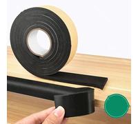 ZFISH Bande d'étanchéité en éponge auto-adhésive épaissir le caoutchouc noir adhésif simple face en mousse insonorisée joint d'étanchéité anti-collision-10 mm x 15 mm x 2 m