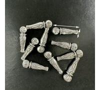 ZFISH Lot de 10 connecteurs de perles pour bracelets et colliers du Moyen-Orient, styles différents, accessoires faits main, couleur argent.