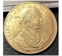 ZFJHALOEP Pièce commémorative de 1915 Autriche - Pièce de Copie plaquée Or de François-Joseph Ier Pièce Souvenir