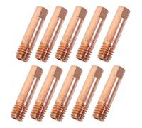 ZFKXGS 10PCS MB15AK Accessoires de Soudage 0,8MM Pièces d'usure Pointe de Contact Buses de Soudage 0.030" Torche de Soudage Embout de Contact M6x24mm Accessoires pour Poste à souder MIG MAG AK15 MB15