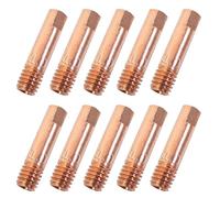 ZFKXGS 10PCS MB15AK Accessoires de Soudage 1,0MM Pièces d'usure Pointe de Contact Buses de Soudage 0.039" Torche de Soudage Embout de Contact M6x24mm Accessoires pour Poste à souder MIG MAG AK15 MB15