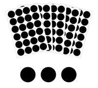 ZFKXGS 120 Pièces Cache Vis Noir Mat Ø 30mm PVC Cache Trou Meuble Adhesif