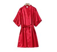 ZFLBDBG Robe du Matin De Chambre pour Demoiselles d'honneur, Mariage, Fête des Besties, Année Zodiaque, Chemise Nuit Brodée, Sexy, Nuit-Rouge sans Paroles-XXL 175 Suggestions (140-170)