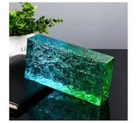 Zfmnoyev 1 Paquet De Briques De Verre Rectangulaires Pleines, Briques De Cristal Colorées Haute Transparence, Cloisons Décoratives, Utilisées pour Cloisons De Séparation(F)