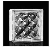 Zfmnoyev Brique De Verre Architecturale Rectangulaire en Cristal Transparent, pour La Transmission De La Lumière Et L'intimité, pour Cloisons De Bar, D'hôtel, De Chambre Ou De Salon(G)