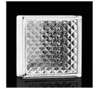 Zfmnoyev Brique De Verre Architecturale Rectangulaire en Cristal Transparent, pour La Transmission De La Lumière Et L'intimité, pour Cloisons De Bar, D'hôtel, De Chambre Ou De Salon(J)
