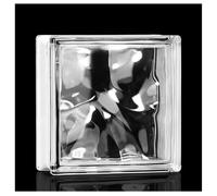 Zfmnoyev Brique De Verre Architecturale Rectangulaire en Cristal Transparent, pour La Transmission De La Lumière Et L'intimité, pour Cloisons De Bar, D'hôtel, De Chambre Ou De Salon(B)