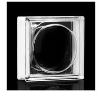 Zfmnoyev Brique De Verre Architecturale Rectangulaire en Cristal Transparent, pour La Transmission De La Lumière Et L'intimité, pour Cloisons De Bar, D'hôtel, De Chambre Ou De Salon(C)