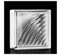 Zfmnoyev Brique De Verre Architecturale Rectangulaire en Cristal Transparent, pour La Transmission De La Lumière Et L'intimité, pour Cloisons De Bar, D'hôtel, De Chambre Ou De Salon(F)