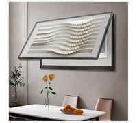 Zfmnoyev Cache-Tableau Électrique Décoratif Mural, Cache-Coffret De Disjoncteurs Mural, Tableau De Disjoncteurs Dissimulé, Caches Décoratifs pour Boîtiers À Fusibles(G,70x50cm/27.6x19.7in)