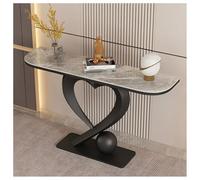 Zfmnoyev Console pour Entrée, Table D'appoint Étroite avec Base en Forme De Cœur, Console Moderne pour Couloir Ou Hall D'entrée, Table D'appoint pour L'entrée du Salon(Black-C,120x30x80cm)
