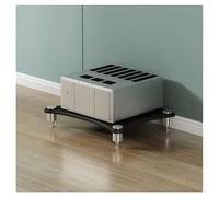 Zfmnoyev Meuble Multimédia Audiovisuel 1/2/3/4 Niveaux, Tour De Rangement Audio Stéréo, Meuble De Rangement pour Composants Vidéo, pour La Maison, Le Bureau(Zwart,60x48x10 cm)