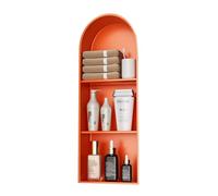 Zfmnoyev Niche De Douche en Acier Inoxydable en Forme D'arche, Étagère De Rangement Encastrée, Niche Murale De Salle De Bain, sans Carrelage, pour Salon, Toilettes, Hôtel(Orange,90x30x15 cm)