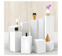 Zfmnoyev Présentoir Cubique pour Boutique De Mariage, Supports De Décoration pour Événements Et Fêtes, 1 Socle Carré pour Boutique, pour Mariages, Anniversaires, Expositions(40x40x100cm/16x16x39in)