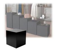 Zfmnoyev Présentoir Cubique sur Pied, Boîtes Décoratives Empilables sur Pied, Solide Capacité De Charge, Piliers De Présentation Réutilisables pour Desserts(40x40x80cm/16x16x31in)