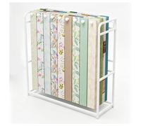 Zfmnoyev Présentoir pour Échantillons De Tissus avec Barre Pivotante Amovible, Grand Organisateur Suspendu pour Couvertures, Rack De Rangement Robuste en Acier pour Draps(Blanc,150x50x150cm)