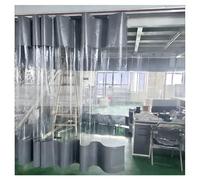 Zfmnoyev Rideau De Séparation Imperméable Et Robuste pour Lavage De Voitures, Cloison De Séparation Industrielle avec Œillets, Rideau Extérieur en Vinyle pour Terrasse(Grey,2.2x4m/7.2x13.1ft)