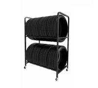 Zfmnoyev Support À Pneus Roulant, Chariot Mobile À 4 Roues, Support De Rangement pour Pneus De Voiture, pour Garage, sous-Sol, Atelier, Atelier De Réparation, Camion, Remorque(110x45x140 cm)