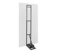 Zfmnoyev Support pour Panneau D'affichage pour Activités Commerciales, Étagère pour Panneau D'affichage À Hauteur Réglable, Étagère Droite Pliante en Fer Forgé