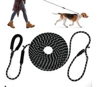 ZFOEFO Laisse de Dressage pour Chien 10m, Longe Corde Réfléchissante avec Poignée Rembourrée pour Chiots, Petits, Moyens et Grands Chiens