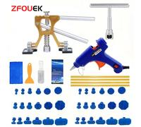 ZFOUEK nouveaux outils de débosselage de voiture Kit de débosselage sans peinture Kits de débosselage de carrosserie sans peinture automatique extracteur de débosselage pour voitures 16Pcs(No Glue gun
