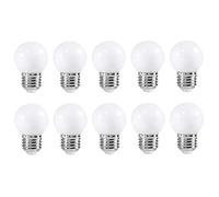 ZFQ E27 Ampoule LED 2W Blanc Chaud, Imperméable, 2W G45 Ampoule Écoénergétique, Ampoule Mini Globe, pour Noël, Halloween, Décoration de Fête de Mariage, AC 220-240V, 10 Paquets