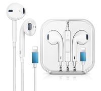 ZFRITP 1 Pcs Écouteurs Filaire,Casque Filaire Antibruit Stéréo HiFi avec Contrôle du Volume Et Microphone,Écouteurs pour 14/14 Pro/13/13 Pro/12/12pro/Se/11/11pro Max/XS Max/X/XR/ (Blanc)