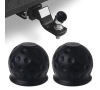 ZFRITP 2 Pièces Cache Boule Attelage,Cache Boule Attelage Voiture,Protection Boule Attelage,Universelle en Caoutchouc pour Boule D'attelage Voiture, Housse De Protection Boule Remorque Camion