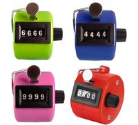 ZFRITP 4 Pcs Compteur Manuel Compteur À Cliquer 4 Chiffres Compteurs Manuels Click Compteur pour Compteur Manuel Mécanique, Compte Jusqu'À 9999, Tours/Sport/Entraîneur/École/Événement