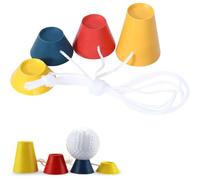 ZFRITP 4 Pcs Tees De Golf,Tee Golf Plastique,Golf,Caoutchouc,Tee Golf,Tees De Golf en Caoutchouc d'hiver sur Corde,Tees De Golf en Caoutchouc De Différentes Hauteurs Et Couleurs pour Temps Froid