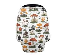 ZFRXIGN Housses de siège de voiture champignon pour bébé, housses d'allaitement douces et extensibles pour siège auto pour bébé, auvent pour poussette, chaise haute, panier de courses mignon