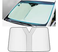 ZFSMHLH Pare-Soleil de Pare-Brise de Voiture pour Audi Q5 SQ5 2008-2018 2019 2020 2021 2022 2023 2024, Pare-Soleil intérieur Pliable Housses de Soleil Contre Les Rayons UV,Silver
