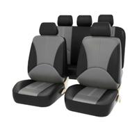 ZFTAP Housses de Siège de Voiture pour Volkswagen VW UP 2011-2023,Facile À Installer Ensemble Complet de Housses Siege Auto,A/Black Gray