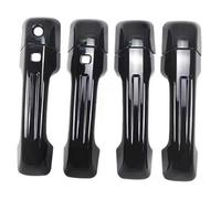 ZFTAP Poignée de Porte Extérieure pour Dodge Ram 1500 2019-2022, Antidérapant Coque Protection pour Poignée Couvre-Poignée Porte, A/Painted Black