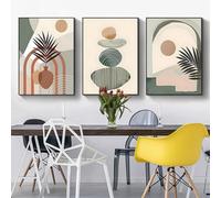 ZFTCN Ensemble de posters muraux modernes, poster paysage naturel queue de chat, poster botanique abstrait, ensemble de posters décoratifs bohème, sans cadre (3 pièces - 30x40 cm, poster - 6)