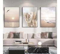 ZFTCN Lot de 3 posters muraux modernes - Motif queue de chat - Motif paysage naturel - Poster botanique abstrait - Bohème - Sans cadre - 30 x 40 cm - Poster 11