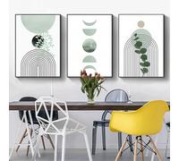 ZFTCN Lot de 3 posters muraux modernes - Paysage naturel - Queue de chat - Poster botanique abstrait - Bohème - Décoration - Sans cadre (3 pièces - 20 x 30 cm, poster 5)