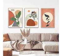 ZFTCN Lot de 3 posters muraux, style bohème, abstraits, dessin au trait de femme, feuilles botaniques abstraites imprimées, sans cadre, poster 06, 3 pièces - 30 x 40 cm