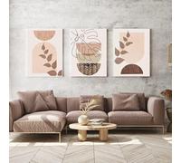 ZFTCN Lot de 3 posters muraux, style bohème, abstraits, dessin au trait de femme, feuilles botaniques abstraites imprimées, sans cadre, poster 07, 3 pièces - 30 x 40 cm