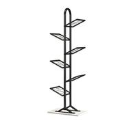 ZFUCMAYL Bibliothèque en Forme d'arbre, Petite Bibliothèque Verticale sur Pied, Étagère De Rangement en Fer pour Livres, Adaptée À La Chambre À Coucher Ou Au Bureau(Black,6 Tiers)