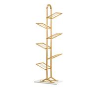 ZFUCMAYL Bibliothèque en Forme d'arbre, Petite Bibliothèque Verticale sur Pied, Étagère De Rangement en Fer pour Livres, Adaptée À La Chambre À Coucher Ou Au Bureau(Gold,6 Tiers)