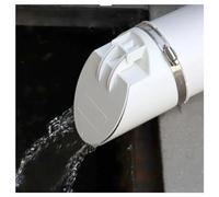 ZFUWWA 1 bonde de Sol en PVC Blanc 50-110 mm - Filtre Anti-odeurs for Drainage extérieur de Balcon et de Jardin(75mm)