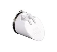 ZFUWWA Siphon de Sol en PVC Blanc, 1 pièce, Protection Anti-odeurs for Balcon et Jardin | Raccord Universel 50/75/110 mm(50mm)