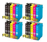 ZfwLqVi Cartridge à Encre Compatible T1811 T1812 T1813 T1814 pour XP205 XP212 XP225 XP30 XP305 XP315 XP322 XP325 XP402 XP422 avec des œuvres d'encre complète comme des œuvres(8BK-4C-4Y-4M)