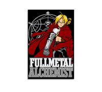ZFXYSCFC Fullmetal Alchemist Classic Anime Series Poster sur toile Décoration murale Décoration Chambre à coucher 50 x 75 cm Style sans cadre