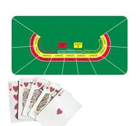 Zfyauhm Housse de Table de Jeu, Housse de Table de Poker, Tapis de Poker Texas Holdem 120x60cm, Couvertures de à Cartes, Tapis de pour, Tapis supérieur pour fête de, collectes