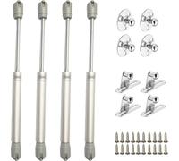 ZFYQ Vérins à Gaz Hydrauliques pour Levage de Porte Armoire Meuble Cuisine Amortisseur Charniè, 200N / 20kg Amortisseur à Gaz, Lot de 4