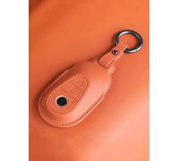 ZFZFC Coque de Clé de Voiture pour Benz e300l c260l a200l glc gla gle350, Portable Voiture Clé Protection Étui Telécommande Clé Protecteur Accessoires,Einheitsgröße-B Orange